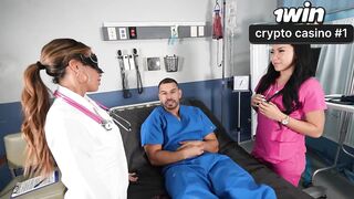 The Merely Cure For A Hard Rod - Nurse 3some - Miss Lexa x Vivienne Vo - Teddy Tarantino