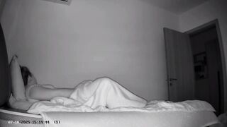 Night Vision Webcam Catches Roommate Rubbing Herself