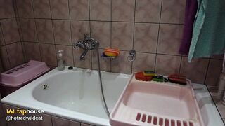 Washing My Hair in the Shower