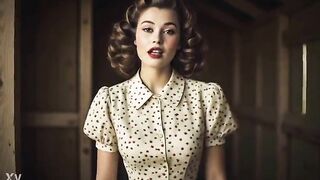 1940's Housewife Dream, Banging My Neighbors Lonely Sexually excited Housewife Whilst Her Spouse Is Away At War (Vintage, Anal, Facial, Ideal Melons, Disrobe Tease) -AI Generated