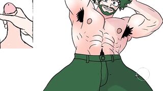 Adult Midoriya (adult homosexual queer) gets absolutely in nature's garb – Athletic and well-endowed gets completely stripped