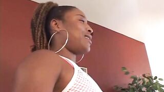 Large ebony shlong anal screwing sextoys playing