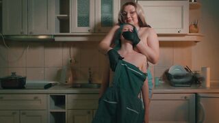 Shut the Screw Up and Take It - Stepmom Gags Slim Stepdaughter in the Kitchen