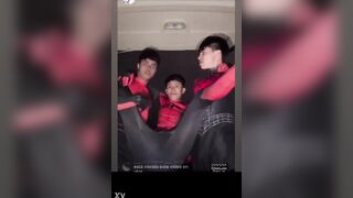 three Mexican homosexual teen lads