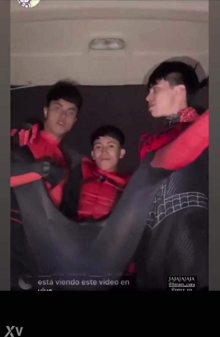 three Mexican homosexual lads