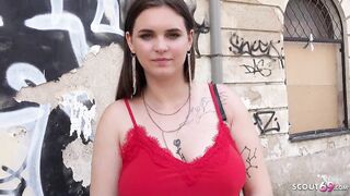 GERMAN SCOUT - CURVY big beautiful woman TEEN TAYLEE WOOD PICKED UP AND DRILLED