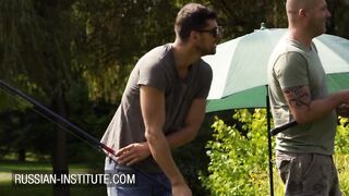 Mina Sauvage seduces 2 boys for a double penetration