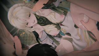 [wuthering Waves] - Suisui Resonance Shattered (fastened Resonator & POV Sandwich double penetration) (4k/60fps)