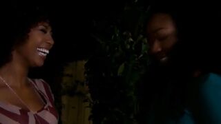 Hirsute Haired Black Girlfriends Lick Every Other to Climax