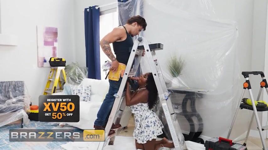 brazzers Breasty Rayne Carter Gets Her Constricted Vagina Stretched By Victor Ray During A Steamy Renovation Break