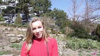 GERMAN SCOUT - Slim College Teen Emily Entice to Screw