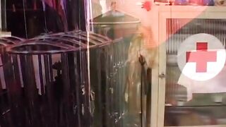 Anal fever for a serf doxy in latex