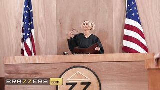 BRAZZERS - Ryan Reid Turns The Courtroom Into Her Personal Climax Playground With Michael Vega