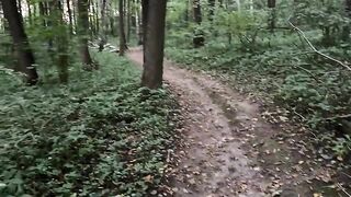 Extraordinary sex in the forest: with a youthful cutie with large tits.