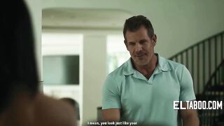 Stepdaughter who prefers mature dudes seduces stepdad