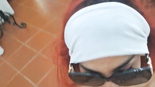 mother I'd like to fuck Sucks a Wang and Takes a Load in Her Throat (pov)