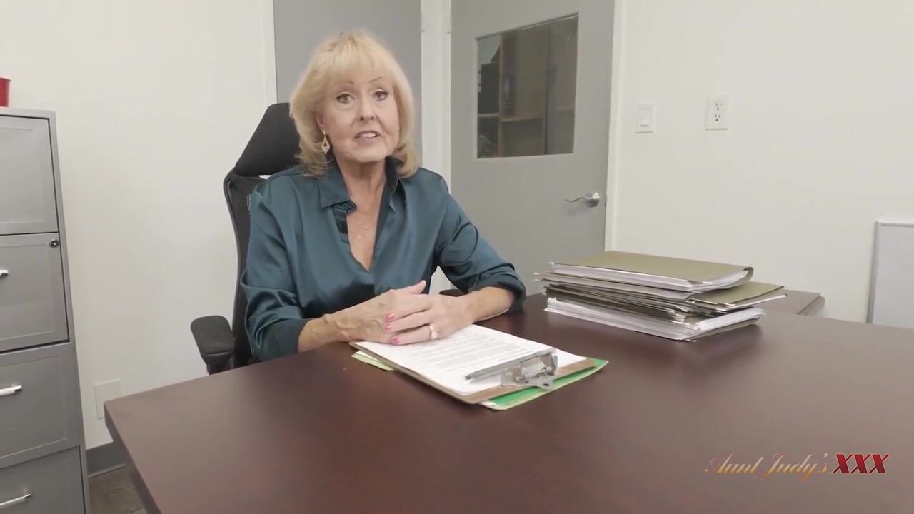 auntjudysxxx a Nasty Job Interview with Breasty Boss gilf Desiree Eden