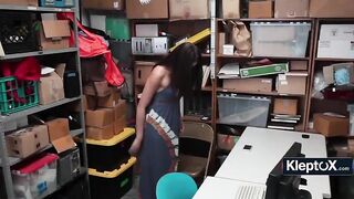 Shoplifter Knows Her Solely Way Out If That babe Lets THe Guard In