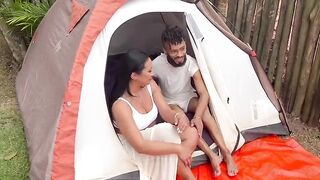 I screwed the sexy, large-bootied cutie at the campsite - I pounded the snatch of the sexy, large-bootied sweetheart outdoors and the doxy drank all my cum.