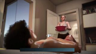 Stepmom Helping Her Sick eighteen Plus Stepson With Tugjob