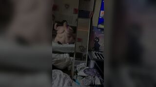 SSBBW Rides Reverse Cowgirl Then Doggy