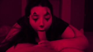 big beautiful woman Clown Sucks and Screws Large Dick