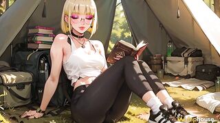 Camping with a Bespectacled Nerd Tourist - Filthy Sex in a Tent in the Centre of an Ai Forest