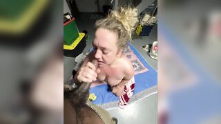 That babe Snuck Me Into the Basement Whilst Nobody Knew-BBC Bangs Thick Golden-haired Wife