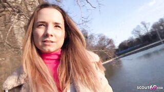GERMAN SCOUT - SMALL TEEN MONA BANG FOR MONEY AT PICKUP CAST