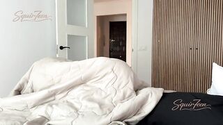 Excited Stepmom couldn't resist and woke up her stepson with a oral-sex and facial ejaculation