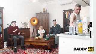 DADDY4K. The Golden-haired Chick loves to screw Mature studs