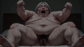 Obese big beautiful woman Curly Bush Masturbation - Soaked Hirsute Cunt Rubbing & Creamy Climax