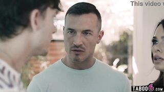 Stepuncle his mother I'd like to fuck wife cuckold double penetration three-some in their kitchen