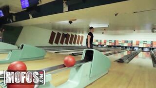 MOFOS - Kinky Brunette hair Gaby Ortega Turns A Bowling Night Into A Nasty Public Screw Session