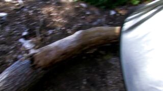 Large butt floozy loves outdoor screw and cum in throat ending