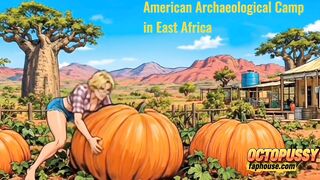 Pumpkin Hookup in Africa: White American Wife Rides Large Afro Ramrod