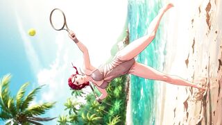 The Joyful Days eighteen+ of Glamorous Comics Gals: Sakura Tennis CG Manga AI-Generated