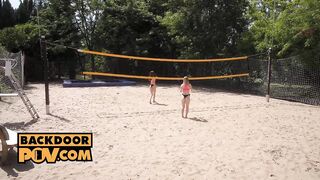 Volleyball Gals Anal Double Team with Jasmine Jayne and Lily Blossom