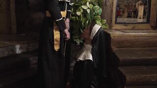 A Perverted Priest Desires to Bang a Nun, Drilled a Gal and Finished in Her