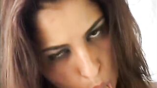 2 bi sexual chaps screw every other then hawt brunette hair chick comes to join 'em