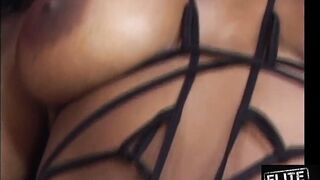 2 ebony lesbo with large titties love licking twat