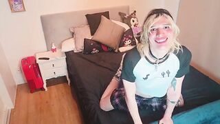 free CUTE FEMBOY CUMMING IN HER OWN THROAT - FEMBOY DORIAN