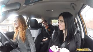 Fake Driving School - Pretty Redhead Ella Hughes Entreats Examiner for a Chance in Hardcore Sex Episode
