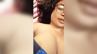 Rasmi Alon Removing Brassiere on Live