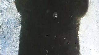 Swimming with Autumn Jade and her giant breasts, upscaled to 4K