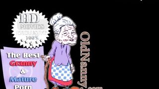 Grandma with large boobs getting drilled by youthful man