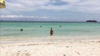 Banging wife at beach