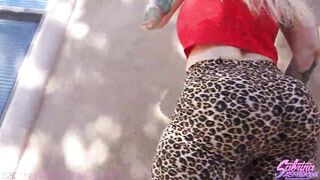 Sabrina Sabrok large breasts blond with massive butt  analled