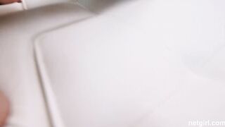 Breathtaking Brunette Hair Model's Solo & Sex