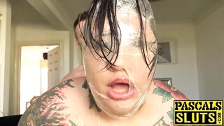 PASCALS WHORES - Inked resigned big beautiful woman hammered and dominated over